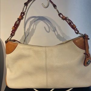 Dooney & Bourke White & Natural Leather Purse